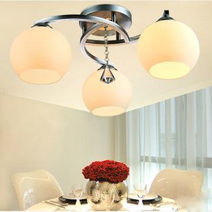 灯饰新品速递 BT303-3奶白吸顶灯，简约大气点亮现代家居